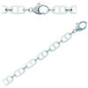 [L3888] - Silver Bracelet 'Maille Marine' Silver White (rhodium Plated) - 19x10 Mm