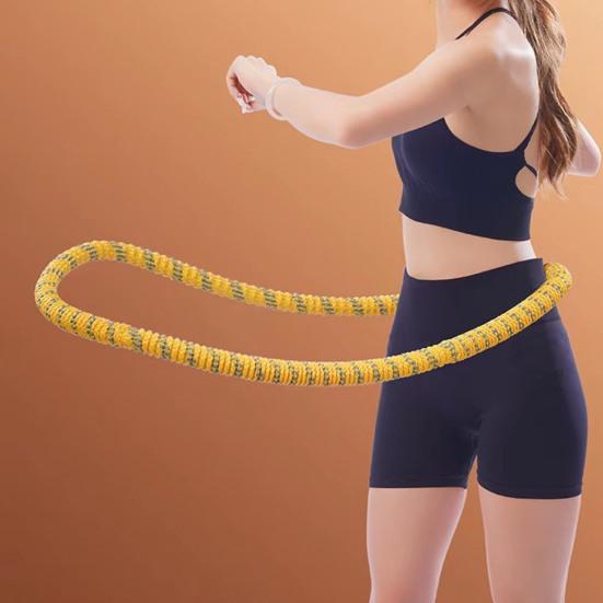 Soft Spring Fitness Hoop for Adults Waist-friendly Design Portable Slimming Exercise Equipment Silent Full-Body Training At Home