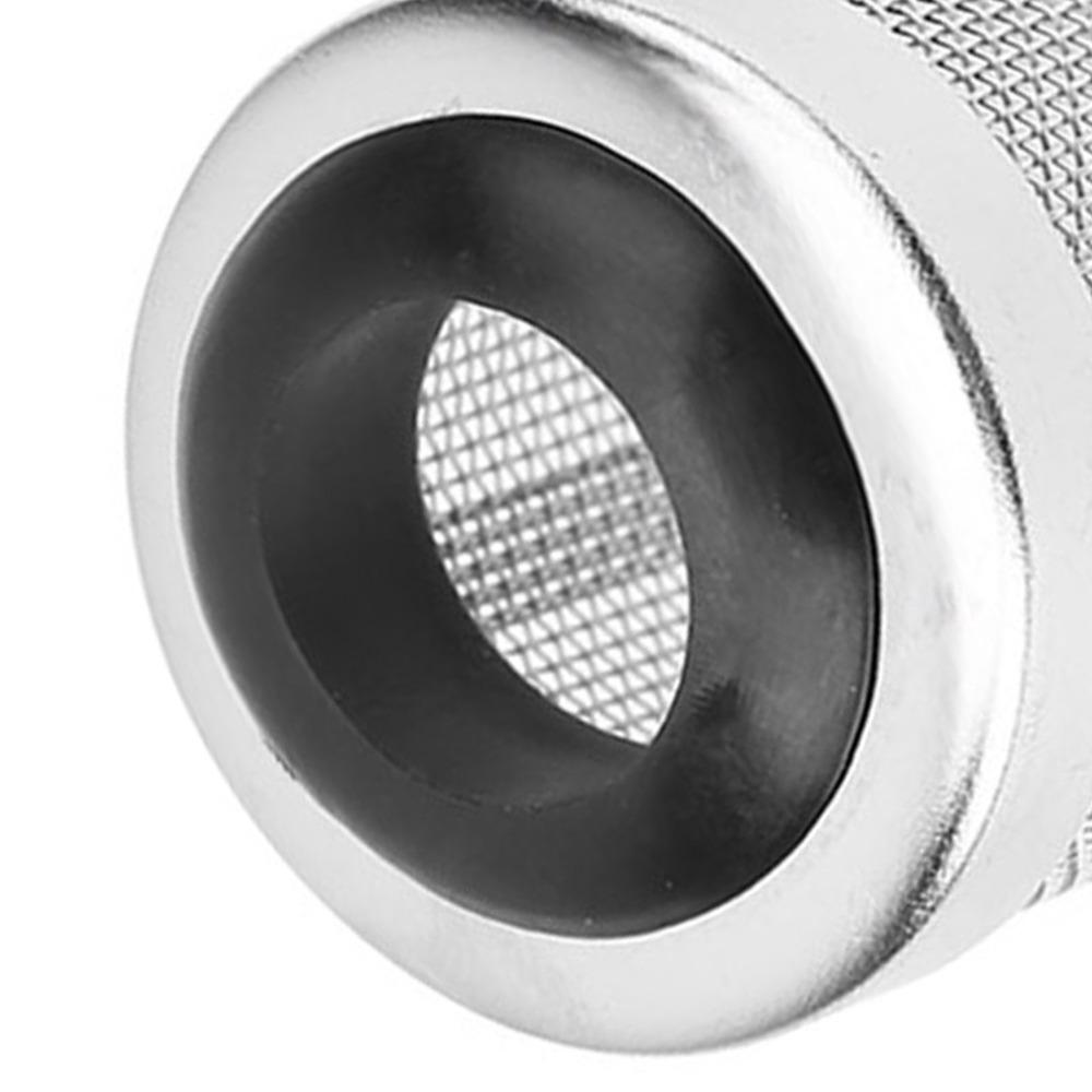 Stainless Steel Mesh Aquarium Filter Net Metal Prefilter Tube Mesh Tube Net Cover Filter Case Cover silicone