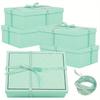 1pc Green Gift Boxes with Lid for Presents, Large Bridesmaid Proposal Box with Ribbon, Christmas, Wedding, Birthday Party Gift Boxes