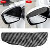2 шт. универсальное автомобильное зеркало заднего вида дождевик солнцезащитный козырек для бровей углеродное волокно зеркало бокового вида дождевик авто