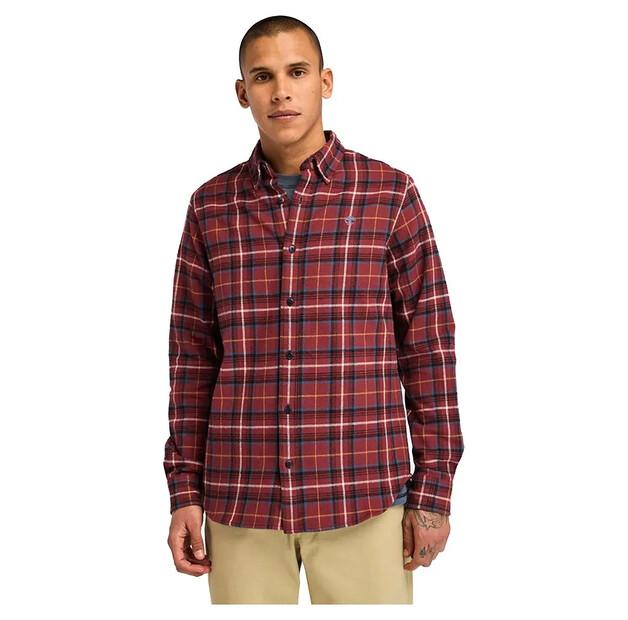 Timberland Midweight Flannel Check Long Sleeve Shirt