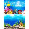 Фон для аквариума Lainrrew, 12 x 21 дюйм, двусторонний, декорации для аквариума, постер, самоклеящиеся наклейки, обои-наклейка
