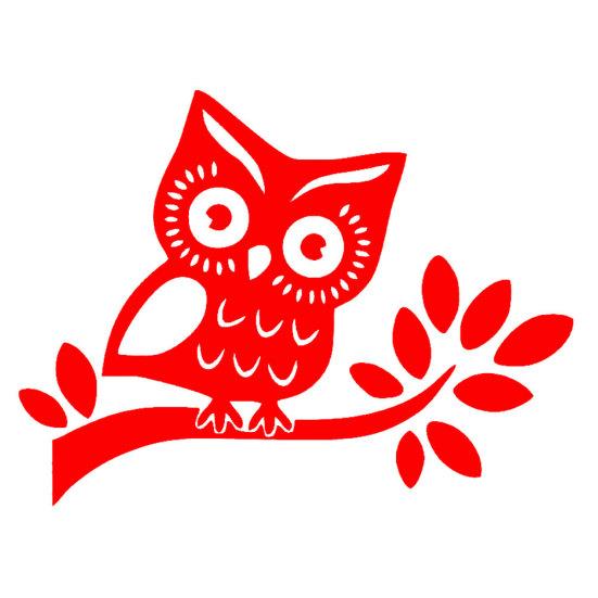 Lovely Owl Branch Car Vehicle Body Window Reflective Decals Sticker Decoration