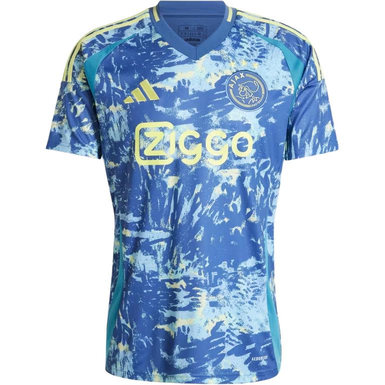 Adidas Ajax Amsterdam 24/25 Away Jersey With Alphanumeric Print Men Tops Blue IT6162