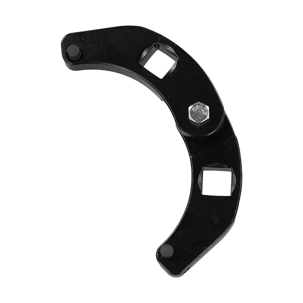 1 шт. Металлический регулируемый гаечный ключ для гаек сальников, инструмент для снятия крышки гидравлического цилиндра, аксессуары, черный цвет