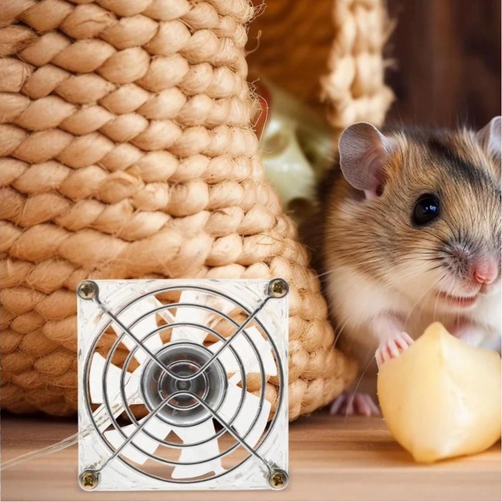 Portable Hamster Cooling Fan Low Noise Mini Cooling Fan Pet Cage Cooling Fan Summer Season