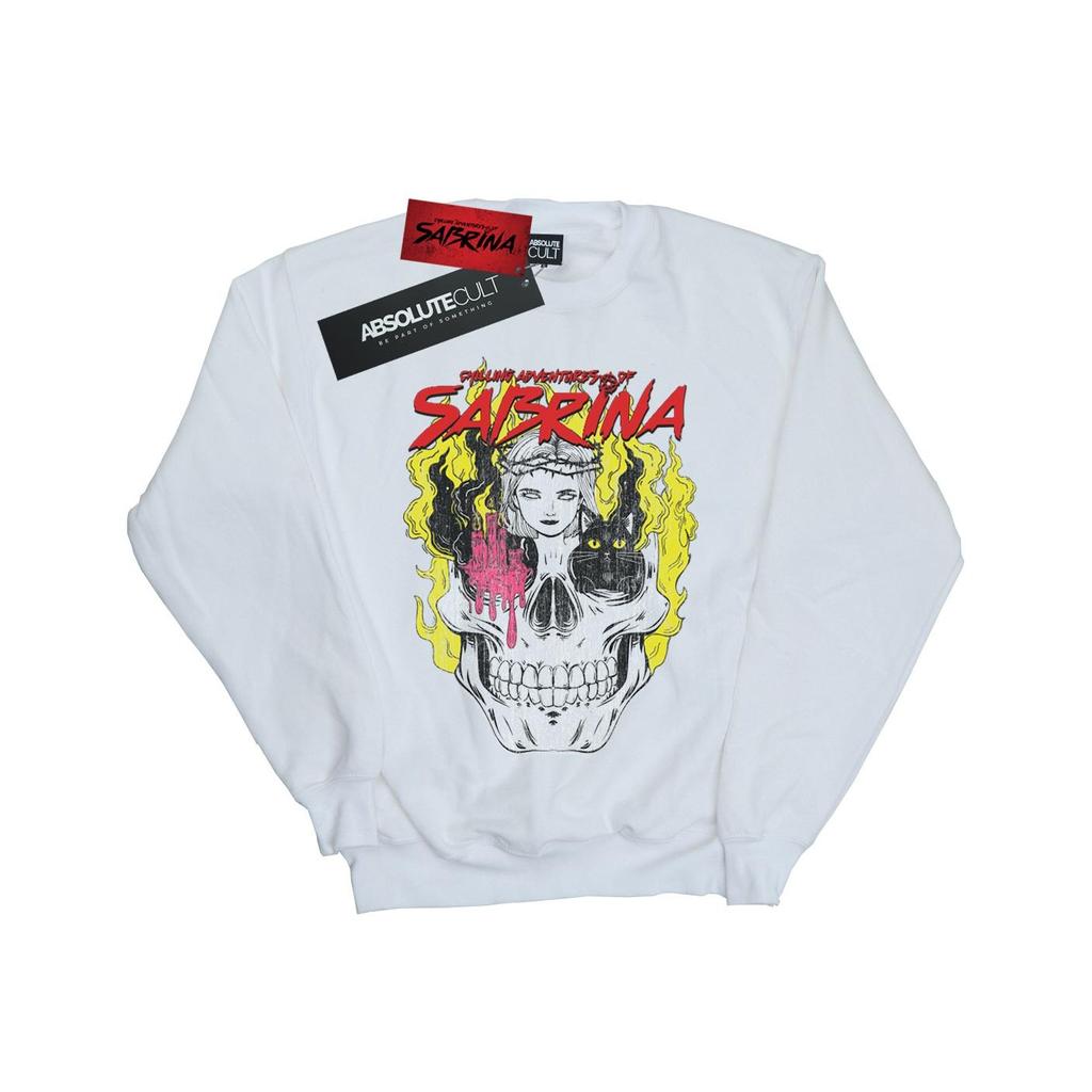 The Chilling Adventures Of Sabrina Mens Icon Skull Sweatshirt