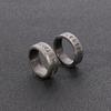 Fashion Style Men Double Letter Rune Words Odin Norse Viking Amuletretro Rings Jewelry