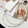 Transparent Mobile Phone Chains Pearl Crossbody Phone Lanyard Female Lady Girl
