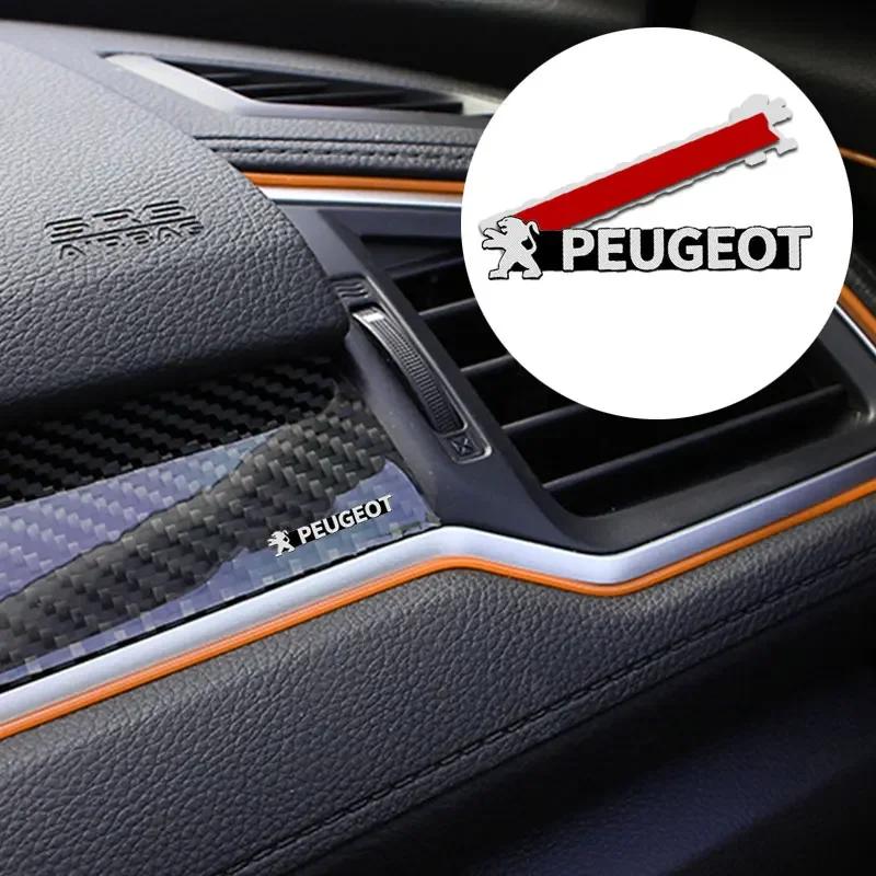 For Peugeot New Car Audio Decorate 3D Aluminum Badge Emblem Sticker For Peugeot 206 307 308 3008 207 208 407 508 2008 5008 107 2