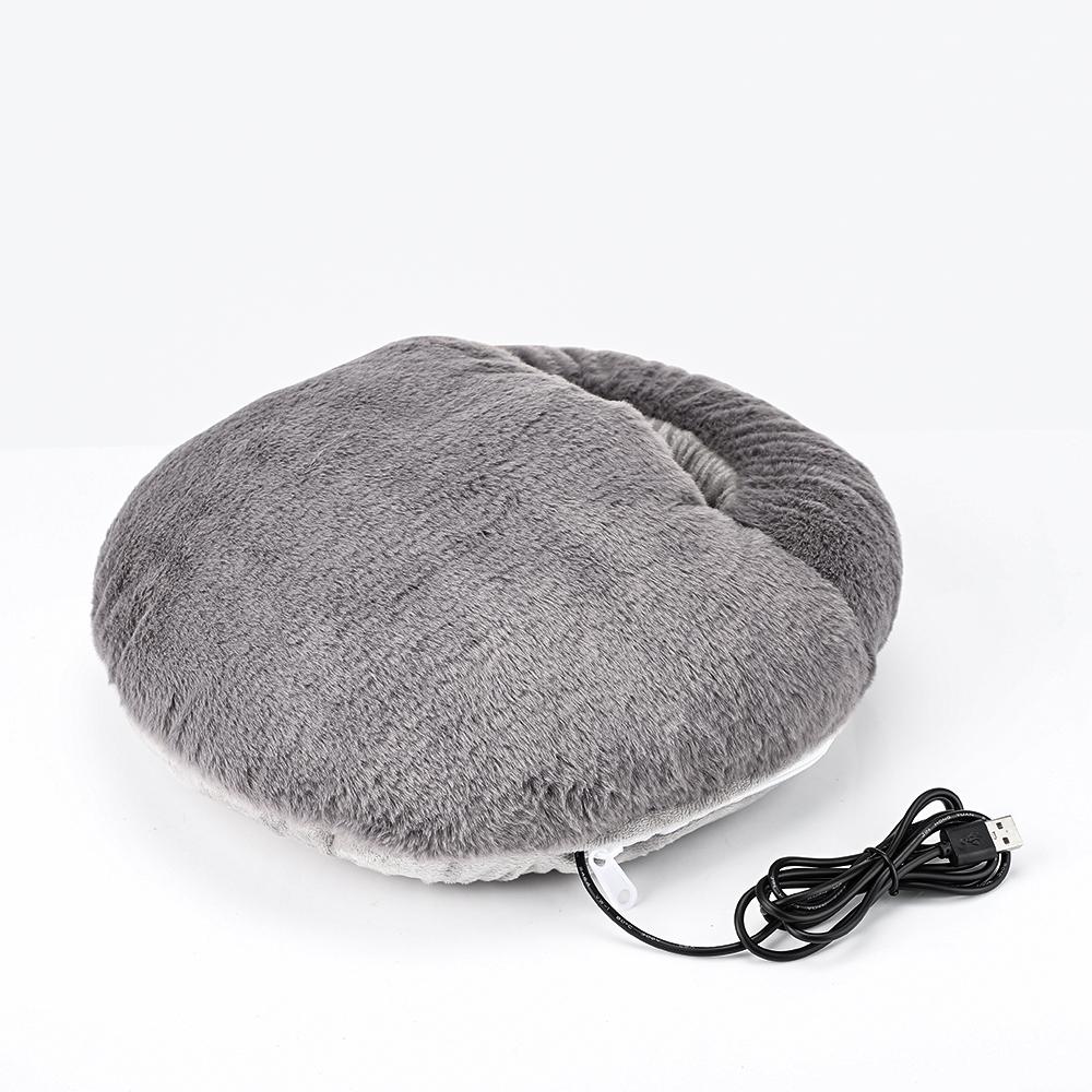 USB Charging Electric Heater Foot Warmer Foot Heating Pad Washable Warm Foot Cover Feet Warmer for Home Bedroom Office