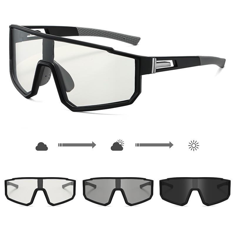 Polarized Photochromic Sunglasses Cycling Hiking Driving Outdoor Sports Unisex UV400 PC Frame Lens