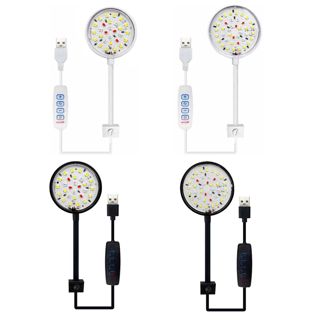 Аквариумный светодиодный светильник 5 Вт/7 Вт светодиоды для аквариумов с морской водой, пристегивающиеся коралловые аквариумы, аквариумный светильник с зажимом, регулируемый шланг