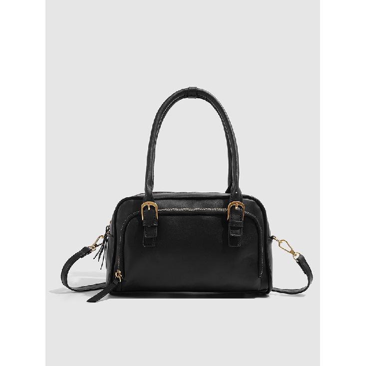 Vintage Handheld Commuting Bag for Women 2025 New Niche Fashion Bowling Bag Large Capacity Single Shoulder Crossbody Bag Trendy