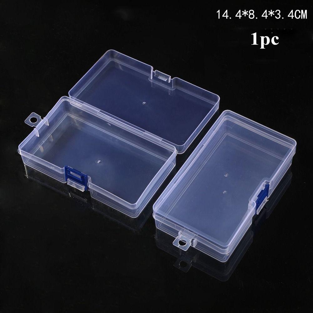 Квадратный прозрачный ящик для хранения Пластиковый кейс для мелких предметов Рыболовные инструменты Аксессуары Упаковочные коробки