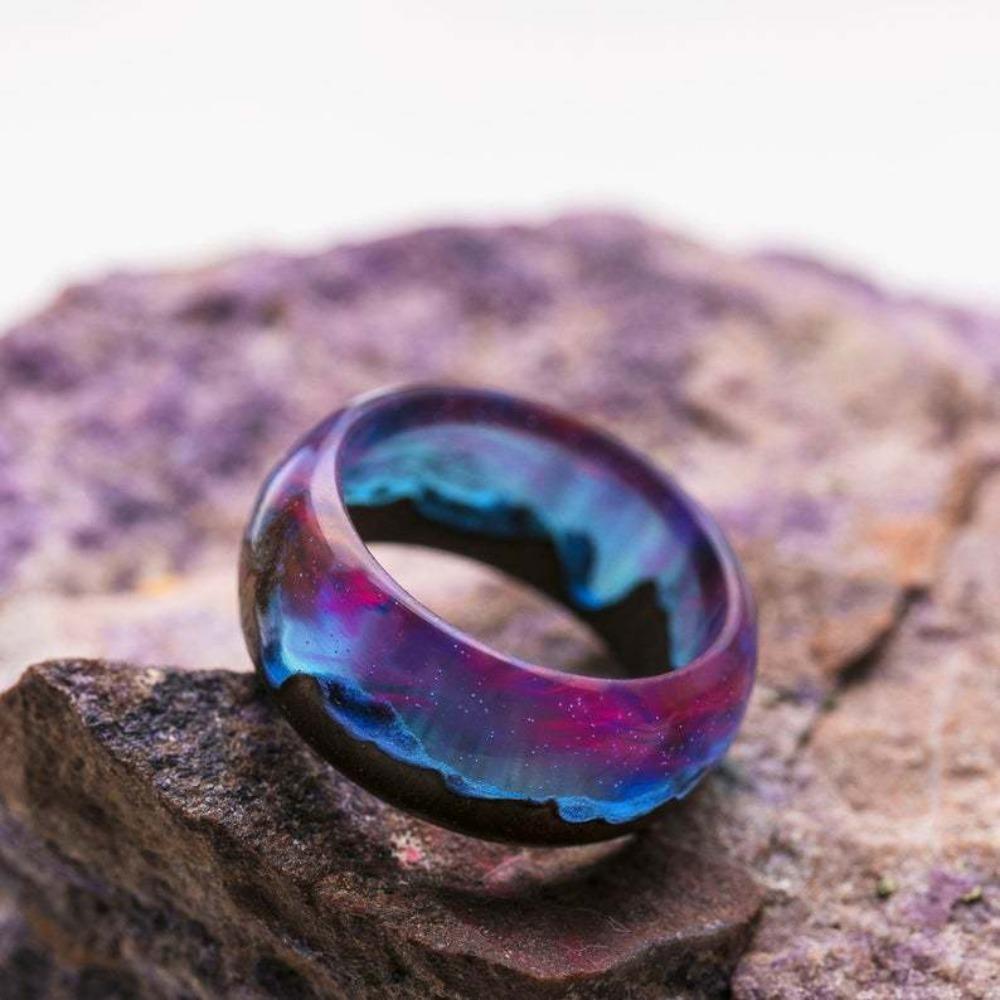 JMXD-Wood Ring Feature Ring Смола Ring Luminous Ring, Fashion