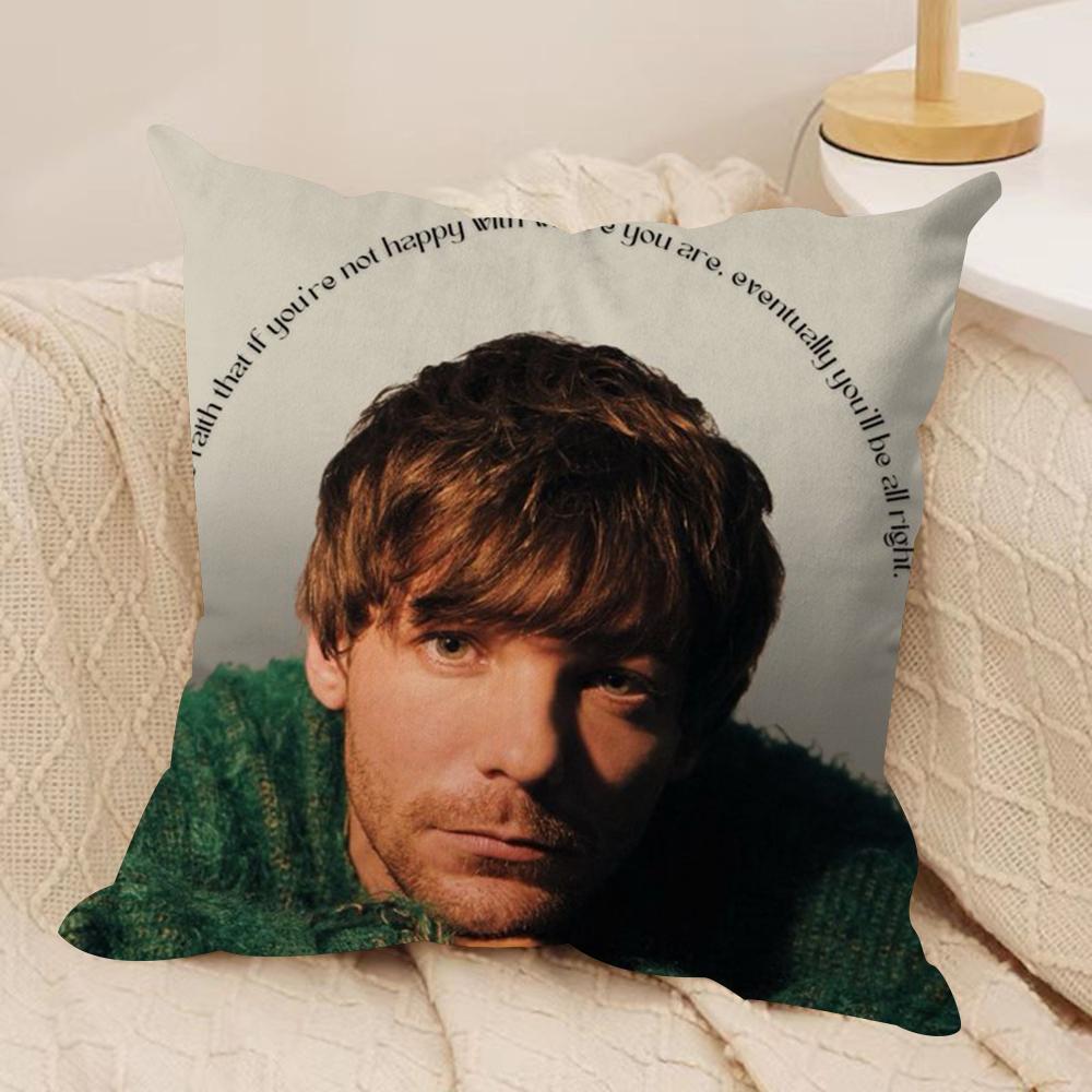 Louis Singer Tomlinsons Cushion Cover Silky Short Plush DoubleSided Printed Pillow Case for Sofa All Seasons Home Decor Gift