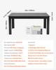 VEVOR Rectangle Dining Table, 63 inch Length Large Wood Tables for 4-6 Person, Modern Dinner Furniture, Conference Desk Supporting for 330LBS
