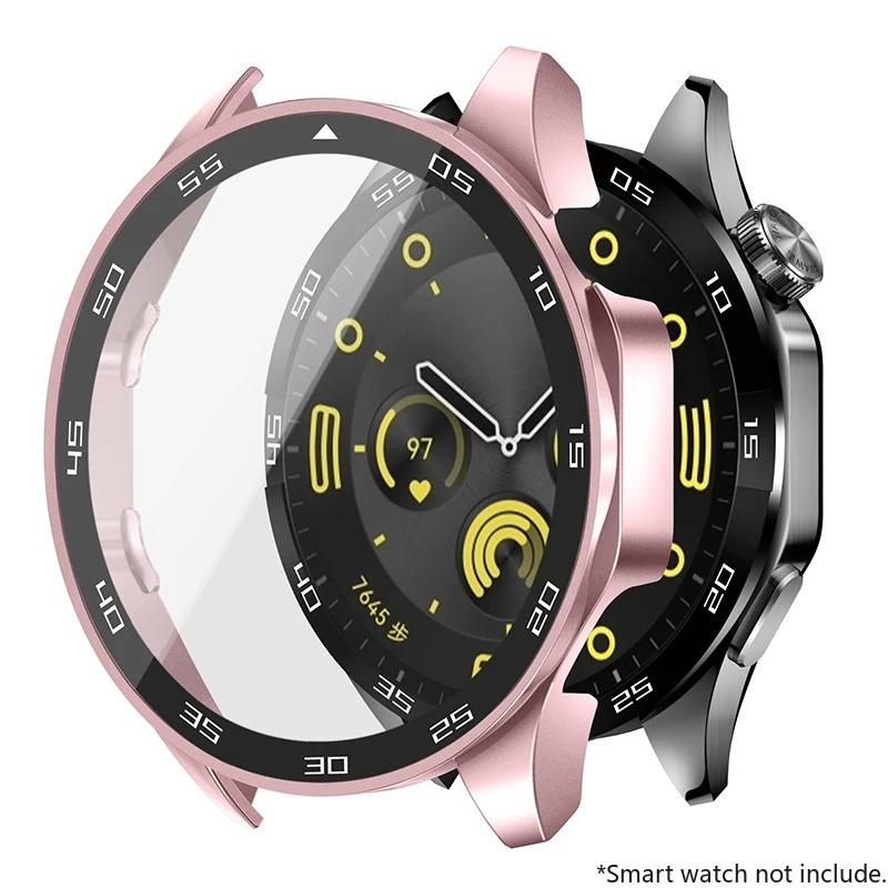 Закаленное Стекло+Чехол Для Huawei Watch GT4 46мм 41мм Полное Покрытие Бампер Защитная Пленка На Экран Чехол Для Huawei Watch GT4 Аксессуары