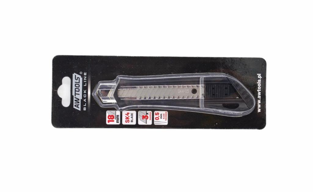 Awtools Wallpaper Cutter Abs 18Mm 14-Seg. Sk4 Black Line