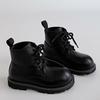 Модные ретро универсальные кожаные ботинки однотонные на шнуровке на платформе ботинки Мартин осень и зима колледж стиль короткие ботинки британский стиль мода b