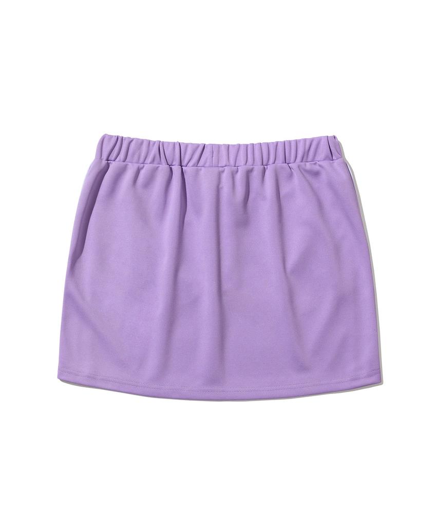 Oioi Collection Piping Track Skirt_Purple