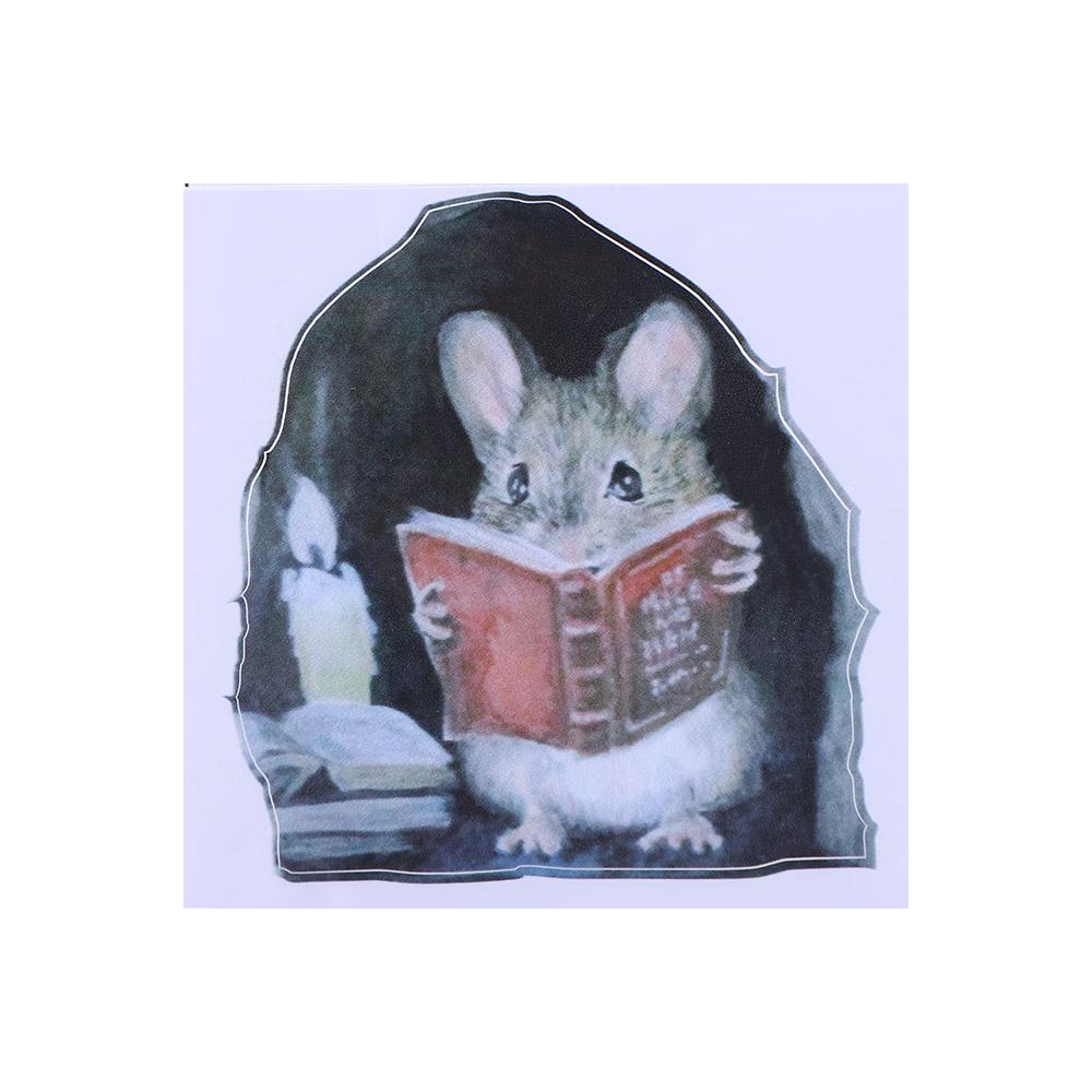 Милая мышь мультфильм винтажные животные украшения крысы наклейки настенные наклейки искусство фрески деколь