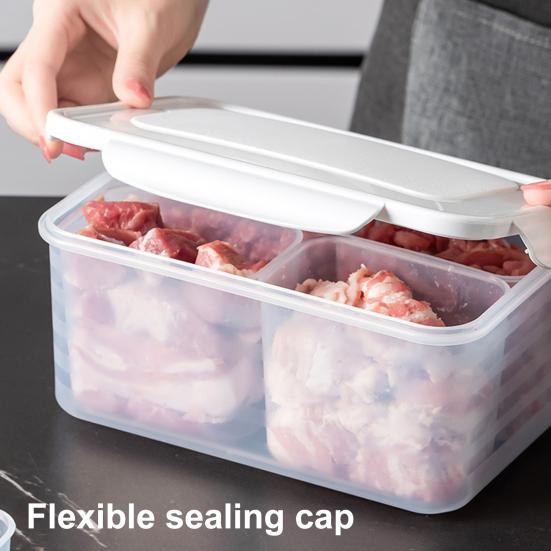 1 Set Beige Color Storage Holder Tight Sealing Great Side Dish Food Container Box