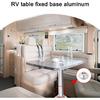 2 шт. Крепление основания стола для RV, Алюминиевая тумба для кемпера, Фланец основания ножки стола, Утопленное крепление, Напольная монтажная пластина для стола с 6 монтажными отверстиями в комплекте