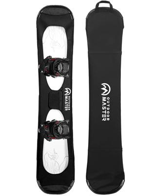 OUTDOORMASTER Сумка для сноуборда, Чехол для сноуборда с чехлом для подошвы, Ручка для переноски, Складной, Амортизирующий материал, Эластичный, Дышащий, Водоотталкивающий, 2-W