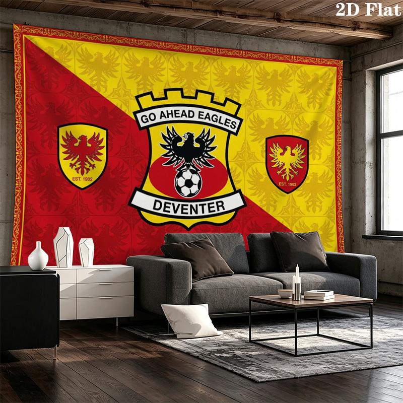 Go Ahead Eagles Wall Tapestry Aesthetic Wall Hanging Printed Fabric Blanket Decorative Tapestries for Bedroom Living Room Home Decor