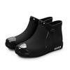 Rain Boots with and Without Fleece Women's Fashion Non Slip Waterproof Short Tube Rubber Shoes  Adult Rain Boots Plus Velvet Warm Rain Shoes