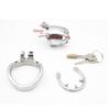 Caged Bird Male Stainless Steel Chastity Lock with Anti-Escape Curved Card Ring cb6000A271-1