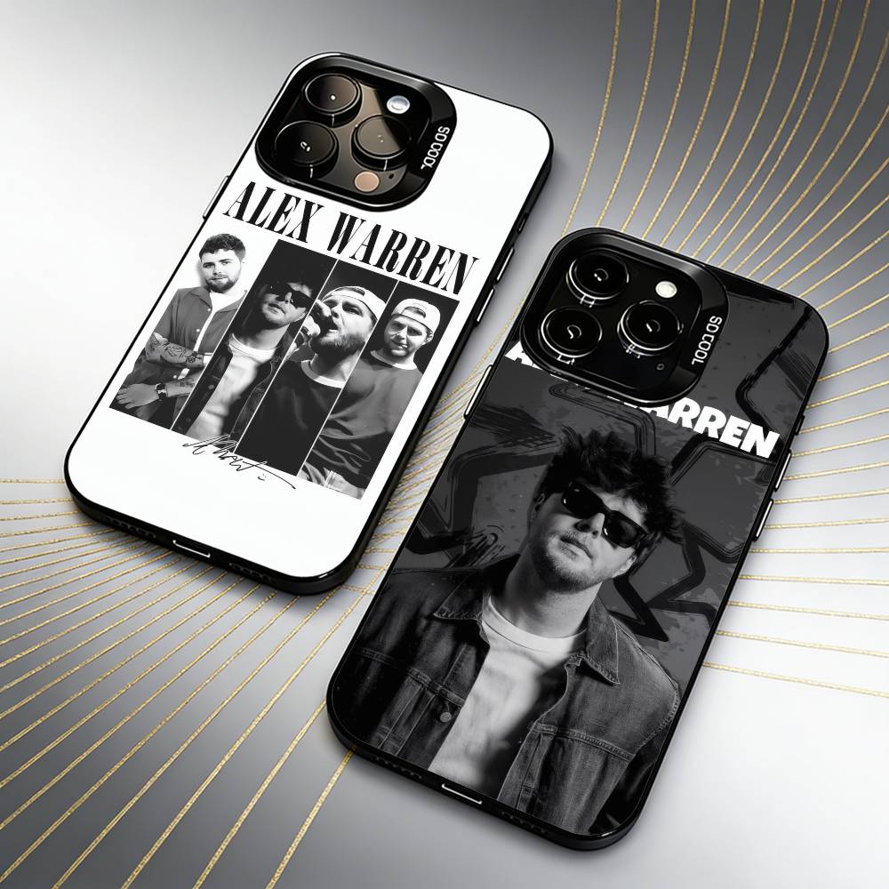 Винтажный Обычный Чехол A-Alex W-Warren Для iPhone 16 17 15 14 12 13 Pro Max Черный Конфетный Матовый Ударопрочный Чехол