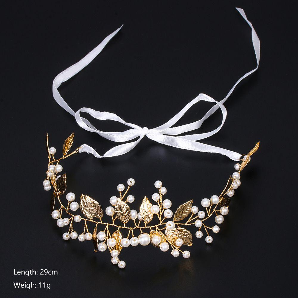 Ornaments Hair Jewelry Wedding Hair Accessories Pearl Leaf Bridal Hair Vine Bride Crystal Headband