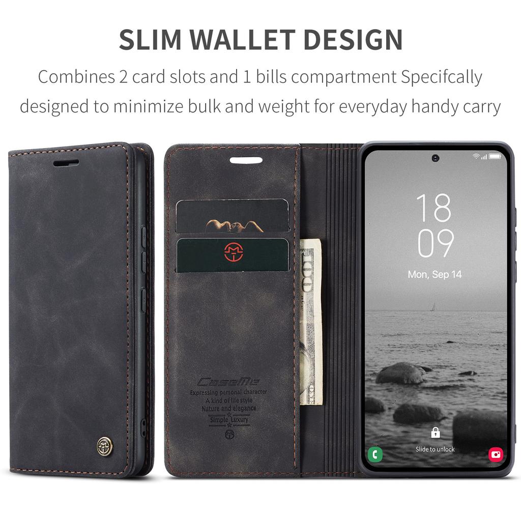Suitable for Samsung A14 phone case, A13 card slot phone leather case, Galaxy A14 anti-drop magnetic protective case
