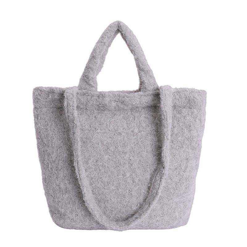 Plush Fashion Single Shoulder Bag For Women With Inner Pouch And Casual Style For Work