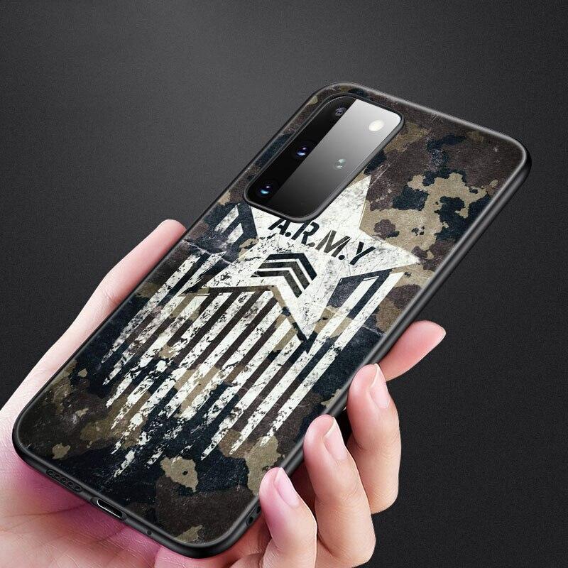 Чехол для телефона Camo Army Camo для Samsung Galaxy S20 S21 FE S10 Lite Note 20 10 Lite S8 S9 + S10E S10 Plus Ultra Black Cover