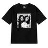 Модная графическая футболка в стиле хип-хоп с принтами Aaliyah и Selena, 100% хлопок, унисекс, женская, с коротким рукавом, винтажный топ унисекс