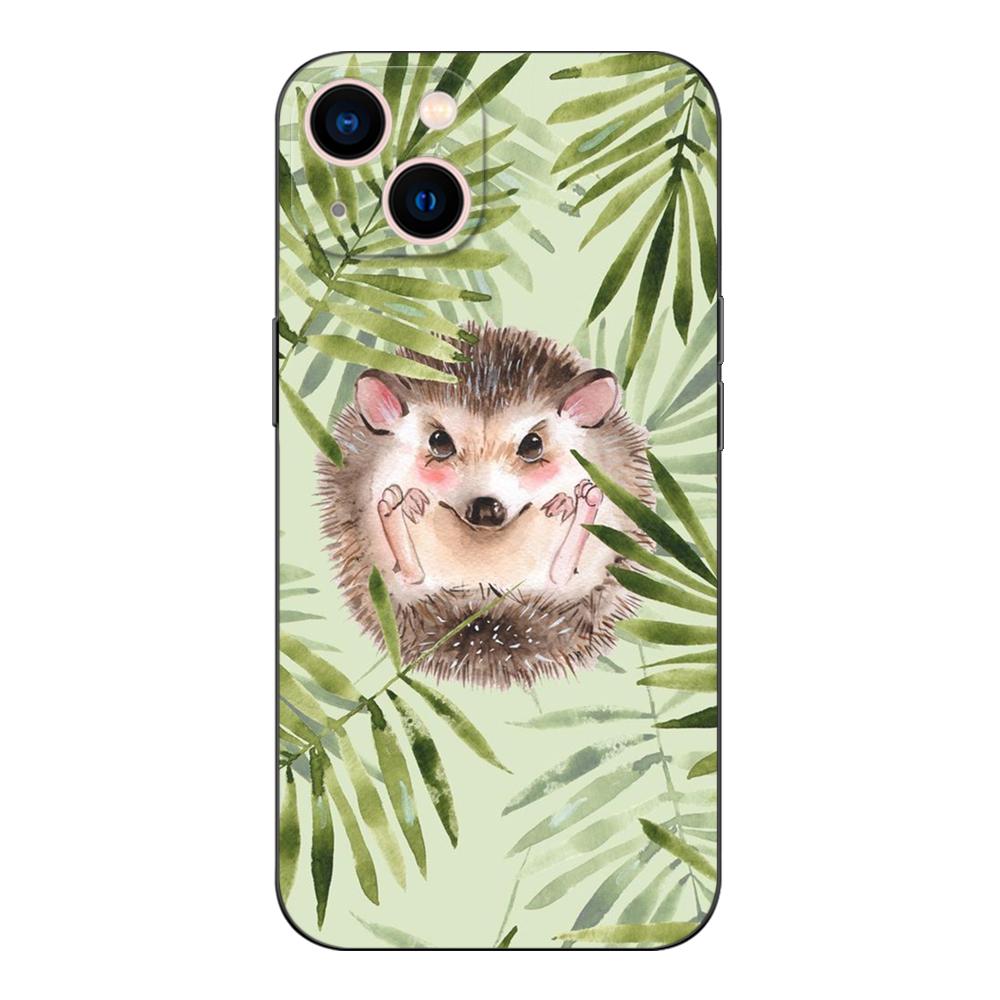 Black Tpu Case For Vivo Y52 Y70 Y70s Y70T Y71 Y71A Y72 Y73S Y75 Y76 Y75 Y81 5G 2020 Hedgehog