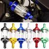 Visible Clear Glass Fuel Filter with Thickened 5/16-Inch Fuel Line And Hose Clamps Universal Oil Filter Kit