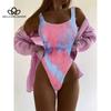 Sexy Women One Piece Swimsuit Swimwear Female Solid Push Up Thong Bather Bathing Suit Monokini Brazilian Swimming Suits