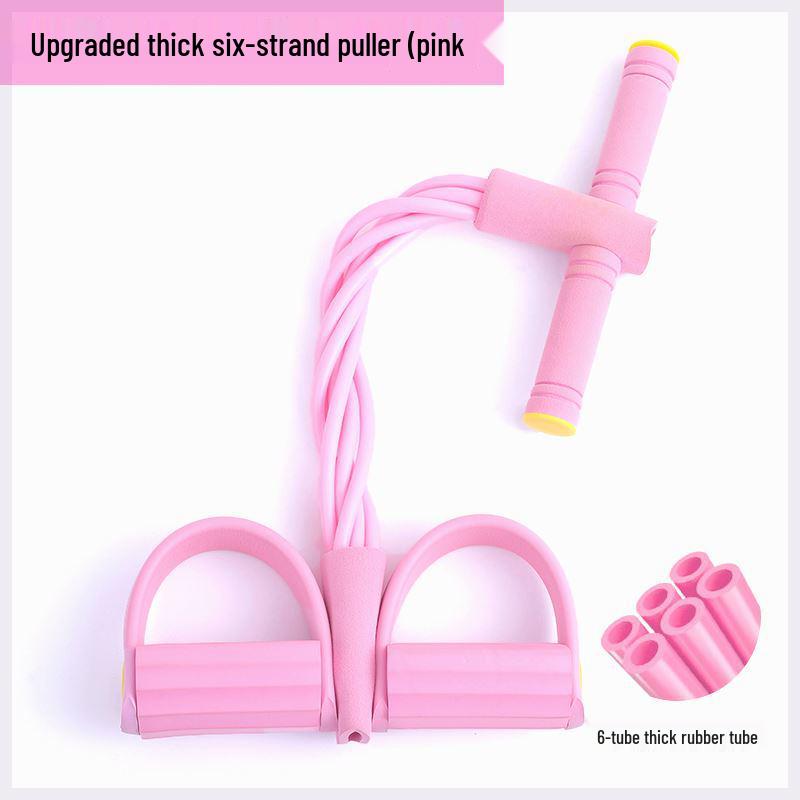 Подножка для пресса - Оборудование для фитнеса для стройного живота и ног с шестижильным эластичным шнуром