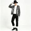 Костюм Майкла Джексона с пайетками Полный комплект Аксессуары MJ Tribute Сценическое выступление Косплей Наряд Черный