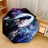 Genshin Impact Windproof Auto 8 Rib Folding Umbrella Portable Outdoor Parasol