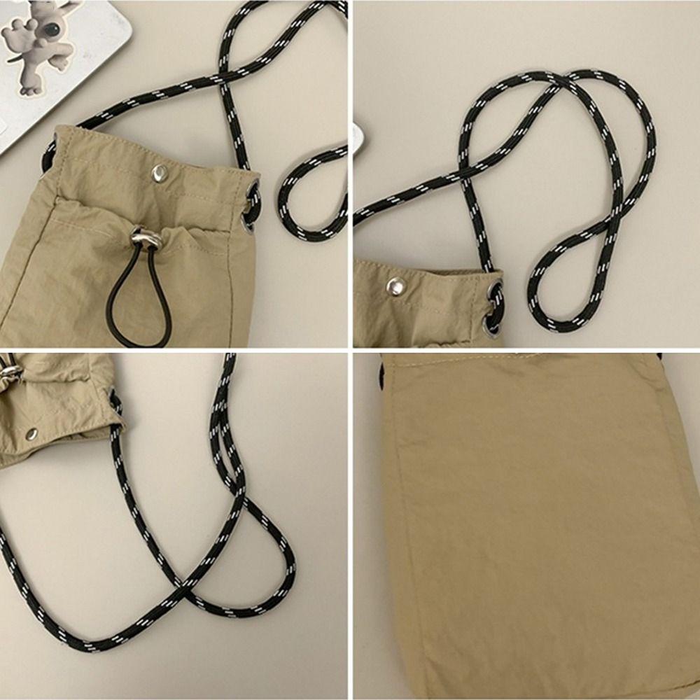 Lightweight Messenger Bag Solid Color Small Coin Purse Fashion Totes  for Girls