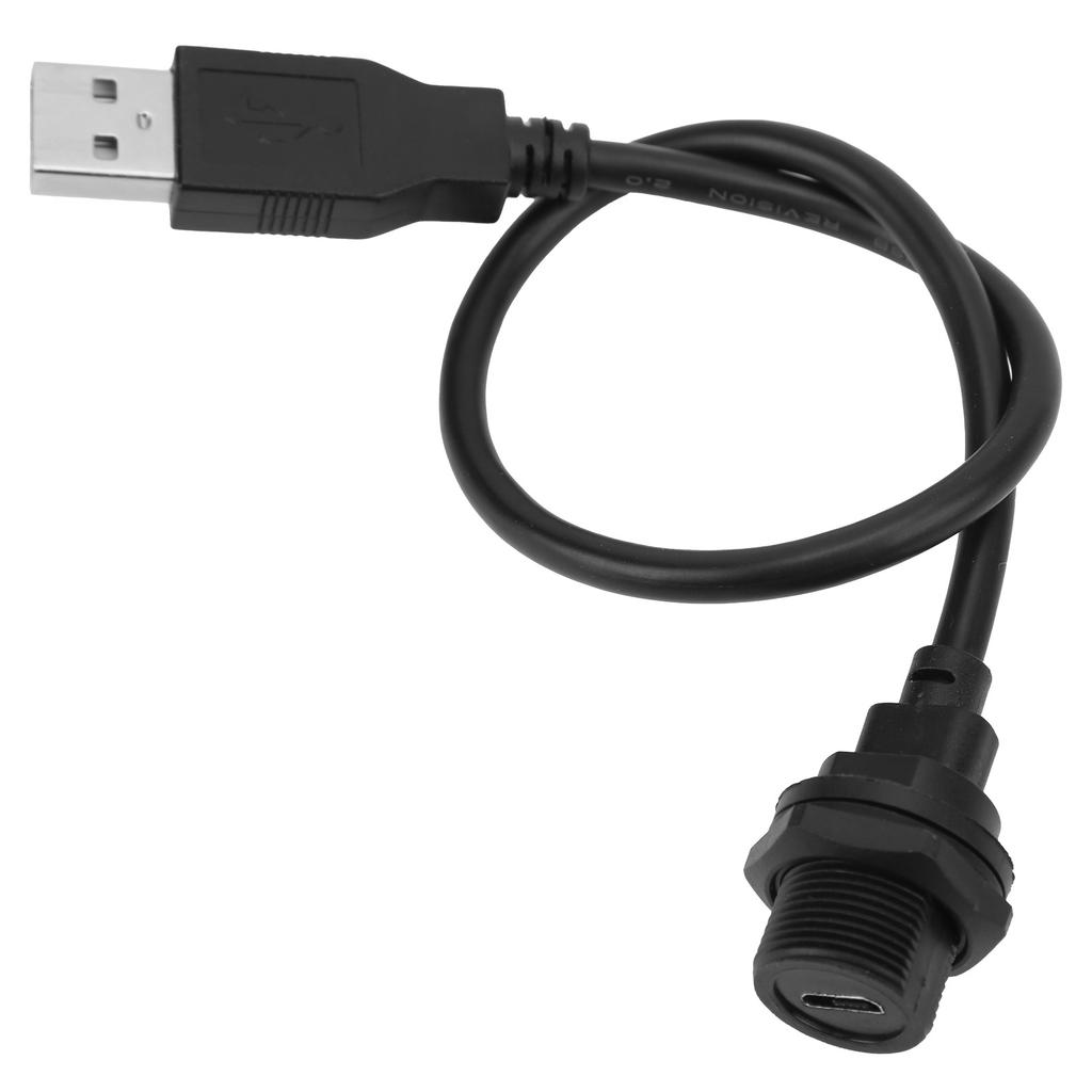 Водонепроницаемый USB-разъем IP67 MICRO USB гнездо 2.0 штекер с кабельным гнездом E10MCTFF U2AM(0,3 метра )