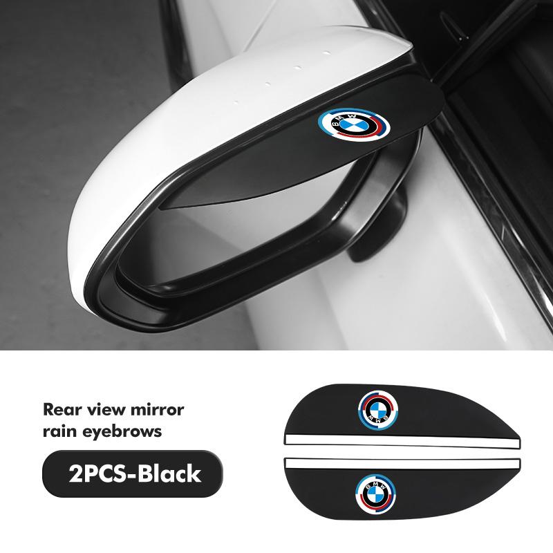2pcs Carbon Car Rearview Mirror Rain Eyebrow Blocker Sun Visor For BMW X3 X5 M5 M3 E46 E90 E60 F10 E39 F30 E36 G30 E87 E70 ZJ4