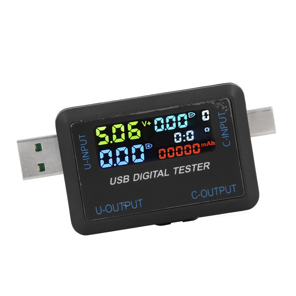 USB-тестер-мультиметр Многофункциональный Тип C Напряжение Ток Емкость Энергия Мощность Тестер 5?36V